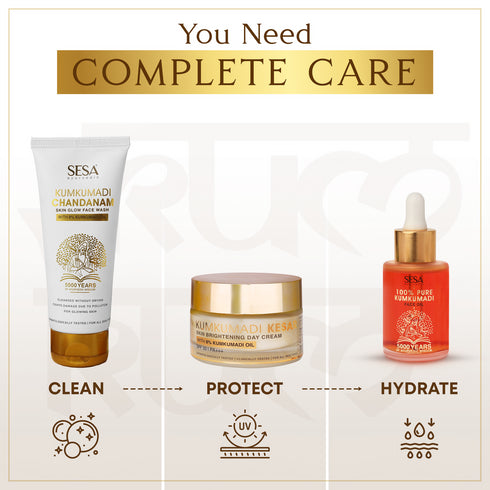Sesa Kumkumadi Face Wash with Chandanam for Skin Glow
